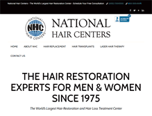 Tablet Screenshot of nationalhair.com